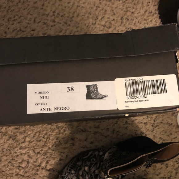 Plomo Black Designer Boots - Picture 5 of 6